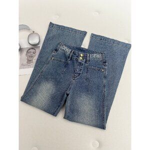 Loewe Tassel Rhinestone Flared Jeans